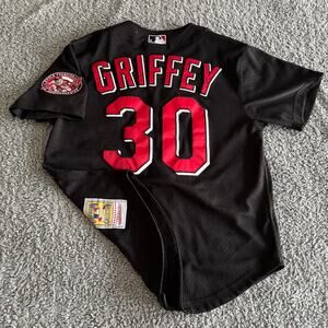 NWOT Authentic Mitchell & Ness Ken Griffey Jr 2000 MLB Cincinatti Reds Jersey 40